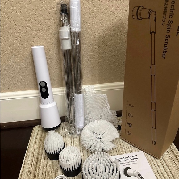 Electric Spin Brush Scrubber Set Rechargeable - Picture 3 of 5